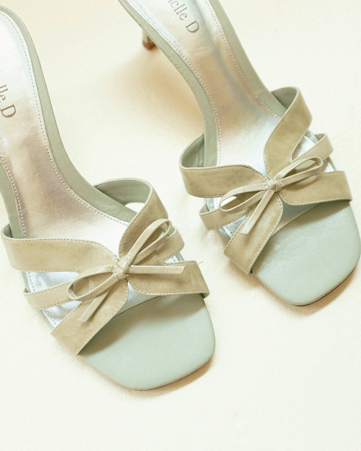 Mint Bow Sandals 8.5