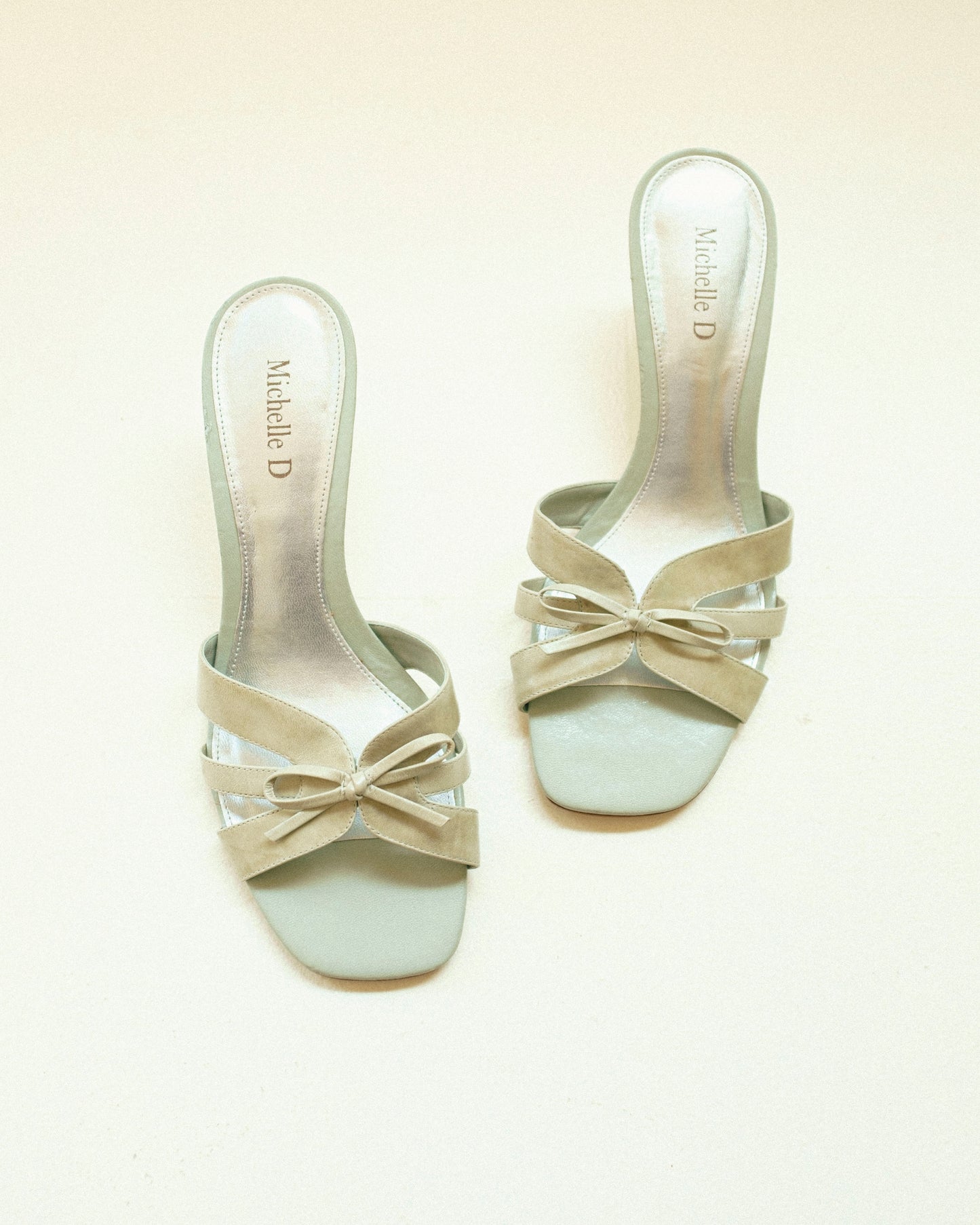 Mint Bow Sandals 8.5