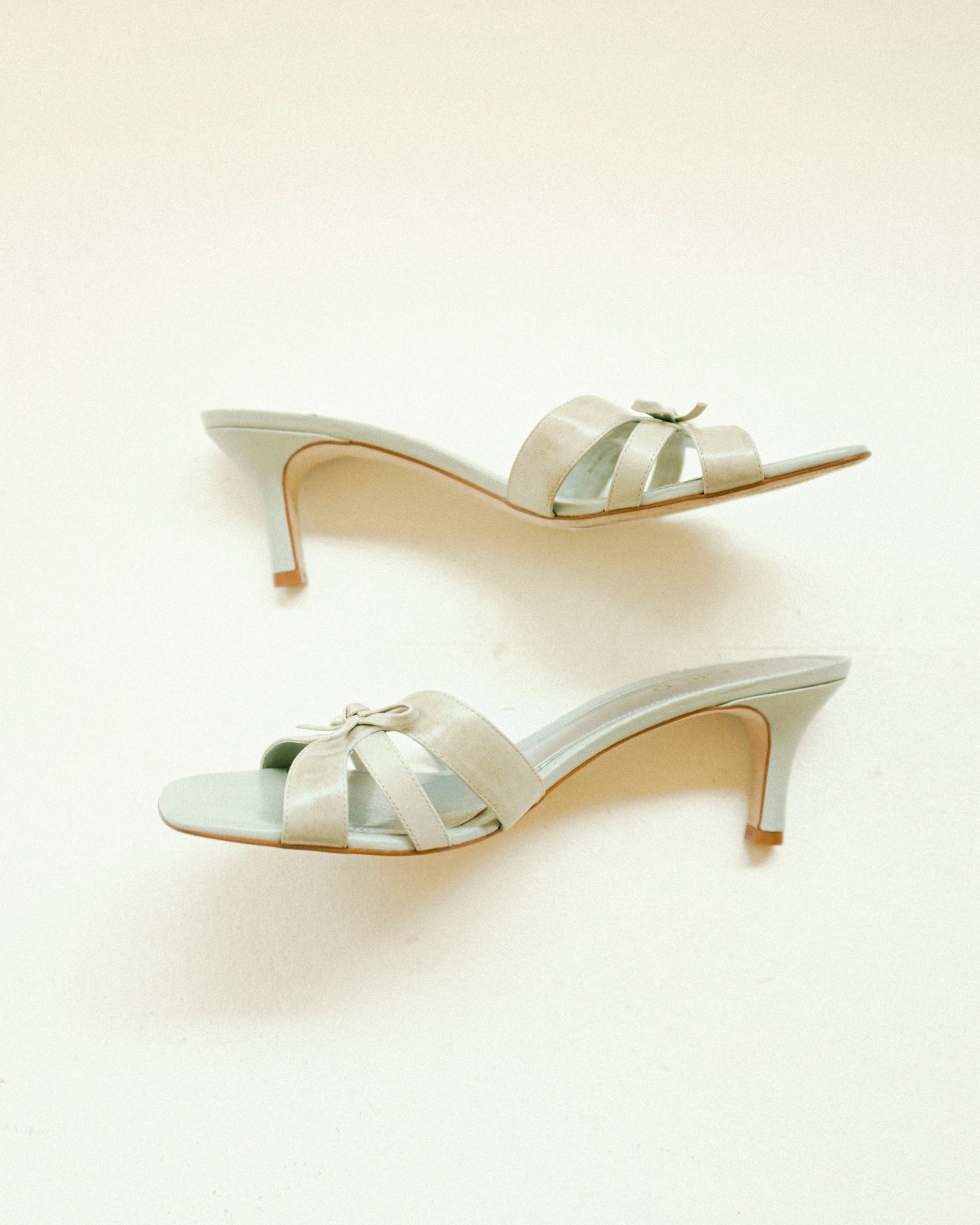 Mint Bow Sandals 8.5