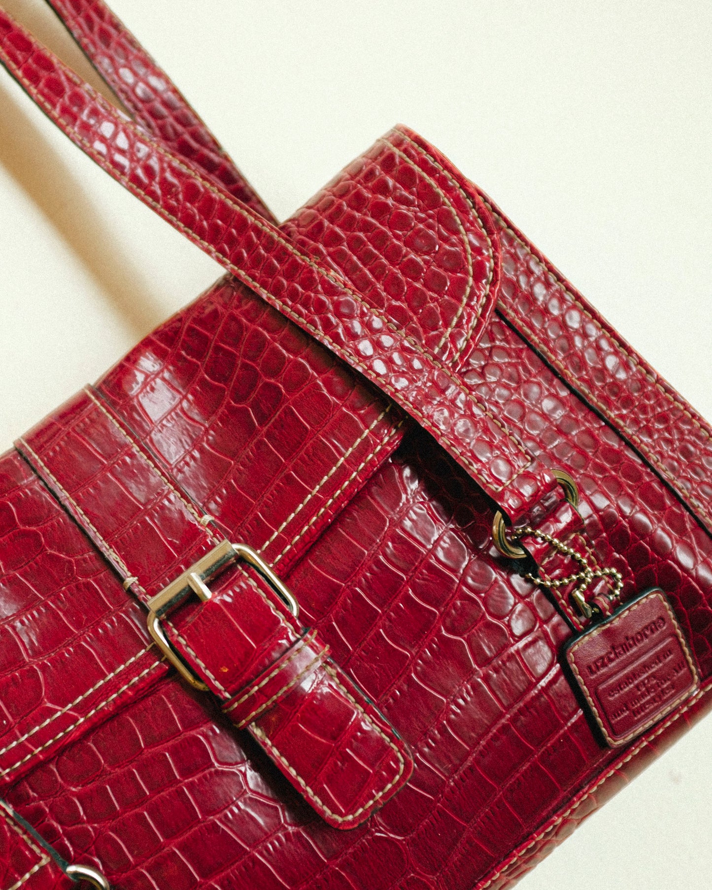 Cherry Croc Shoulder Bag