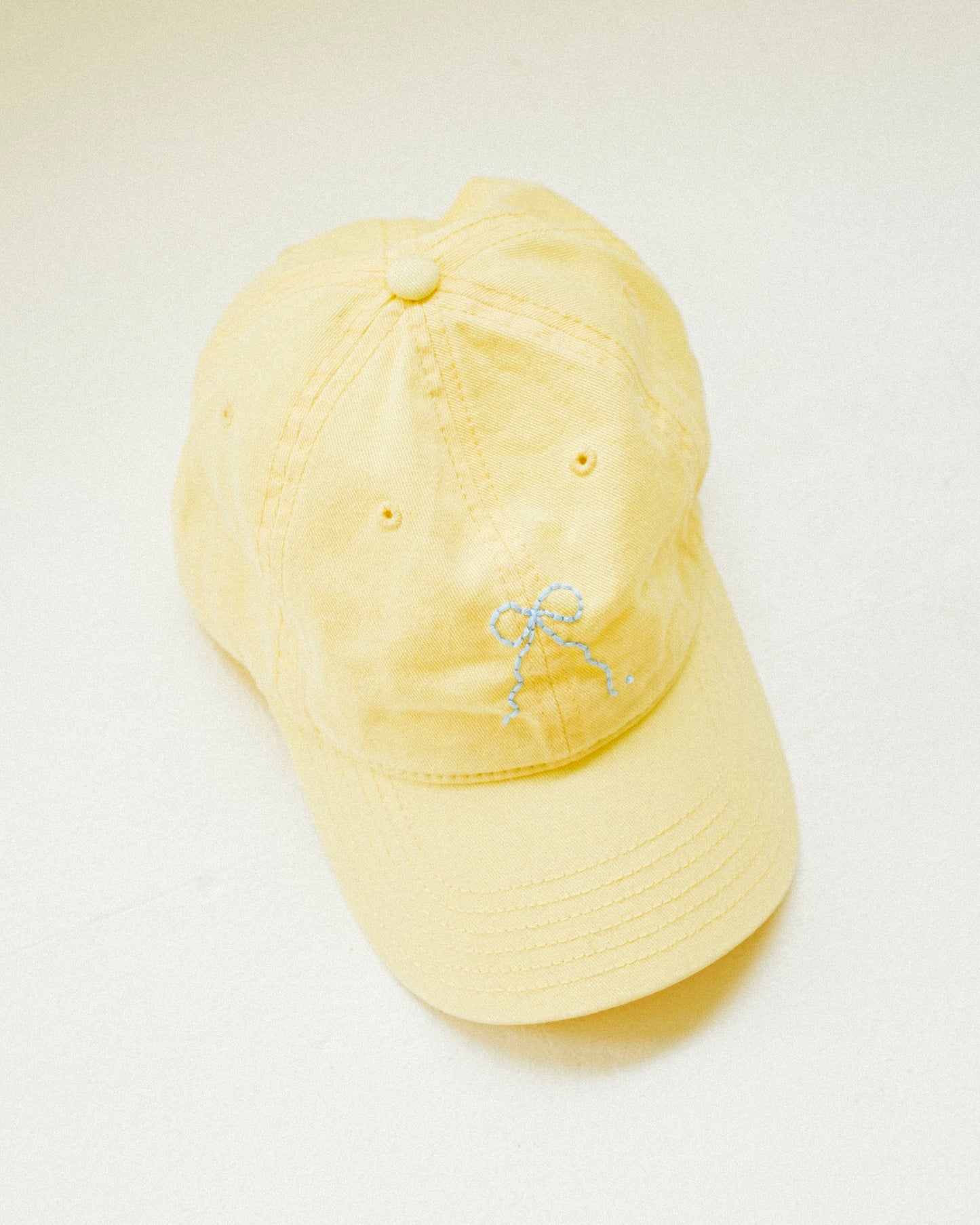 Embroidered Bow Cap