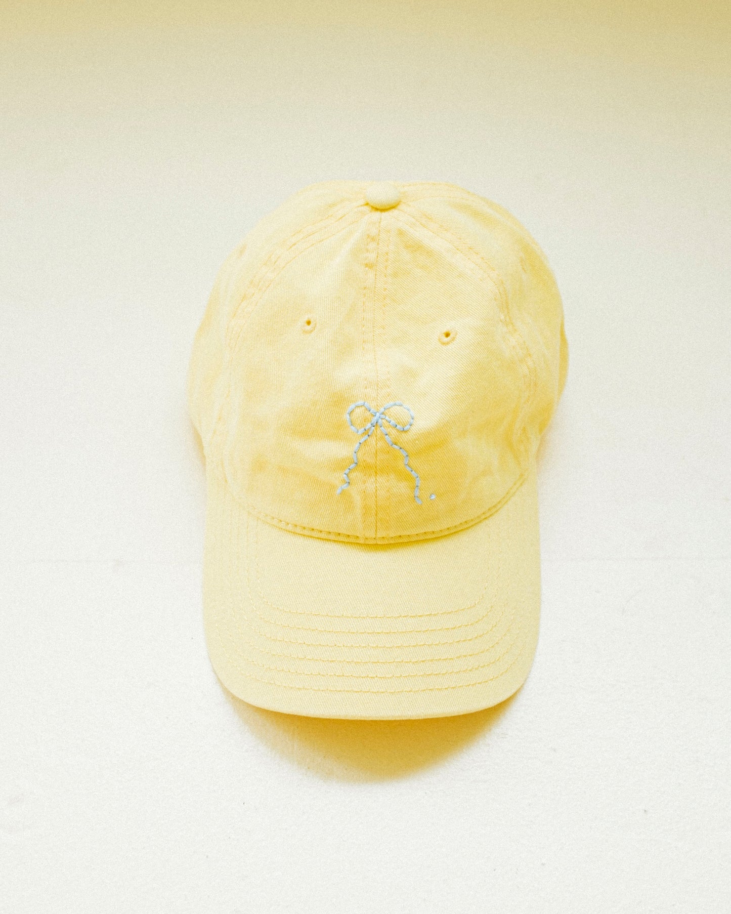 Embroidered Bow Cap