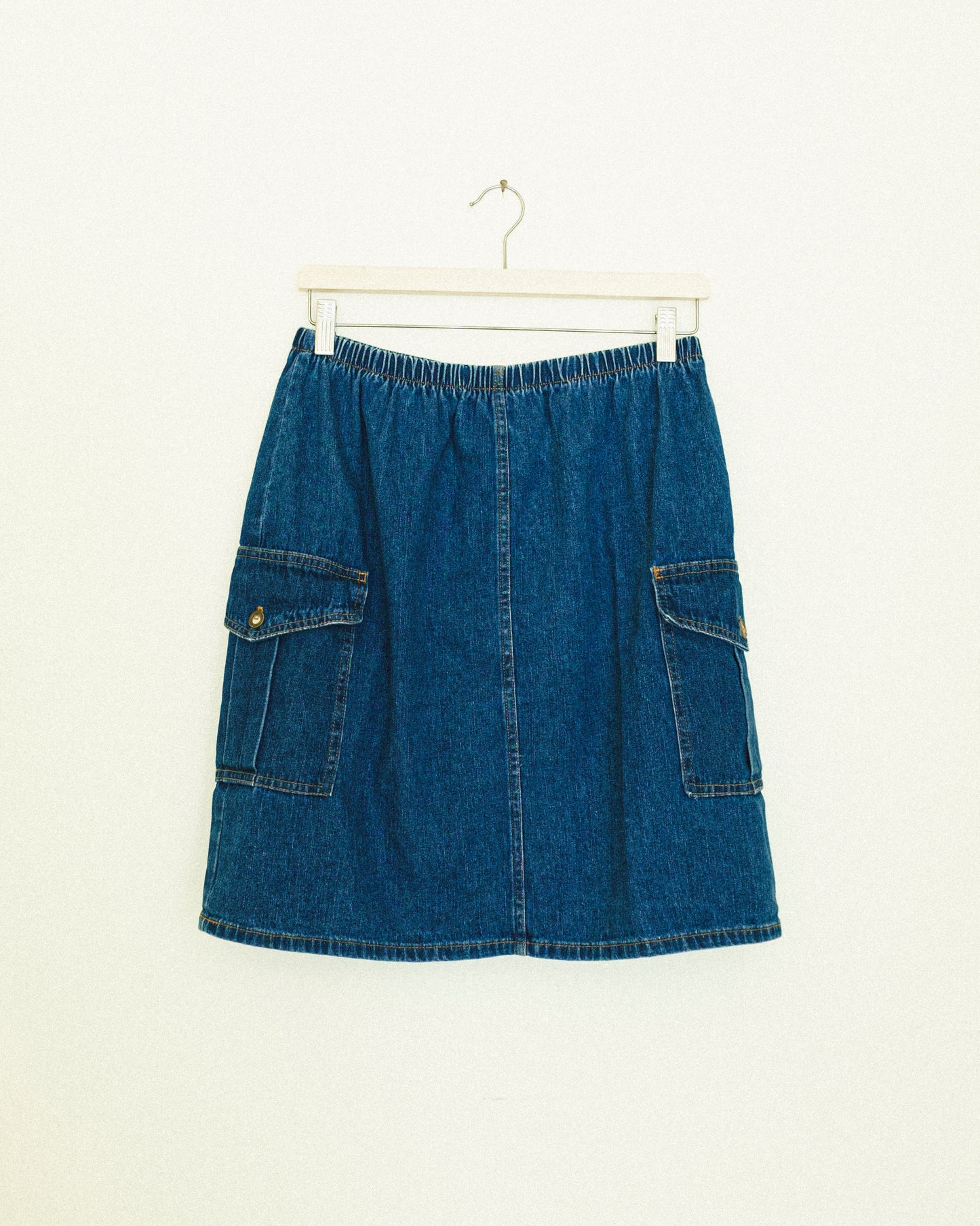 Denim Cargo Skirt