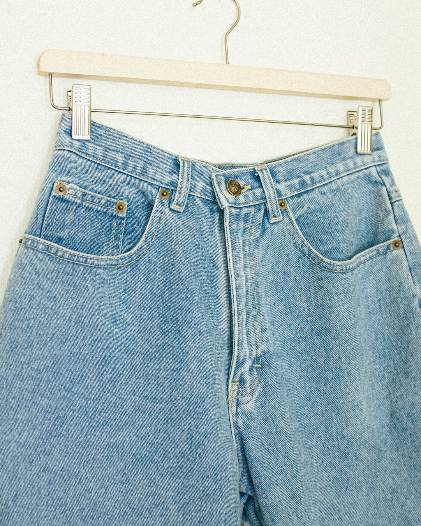 High Rise Denim Shorts