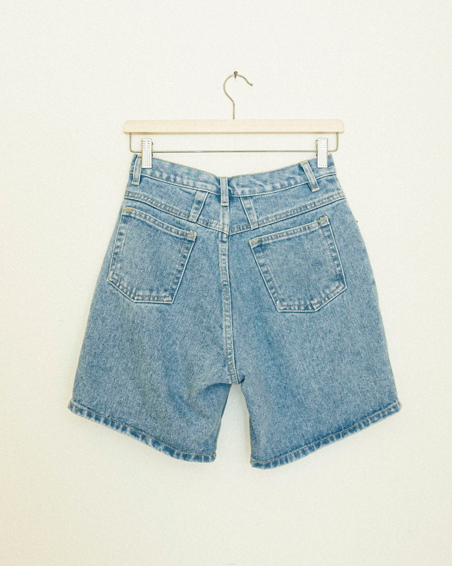 High Rise Denim Shorts