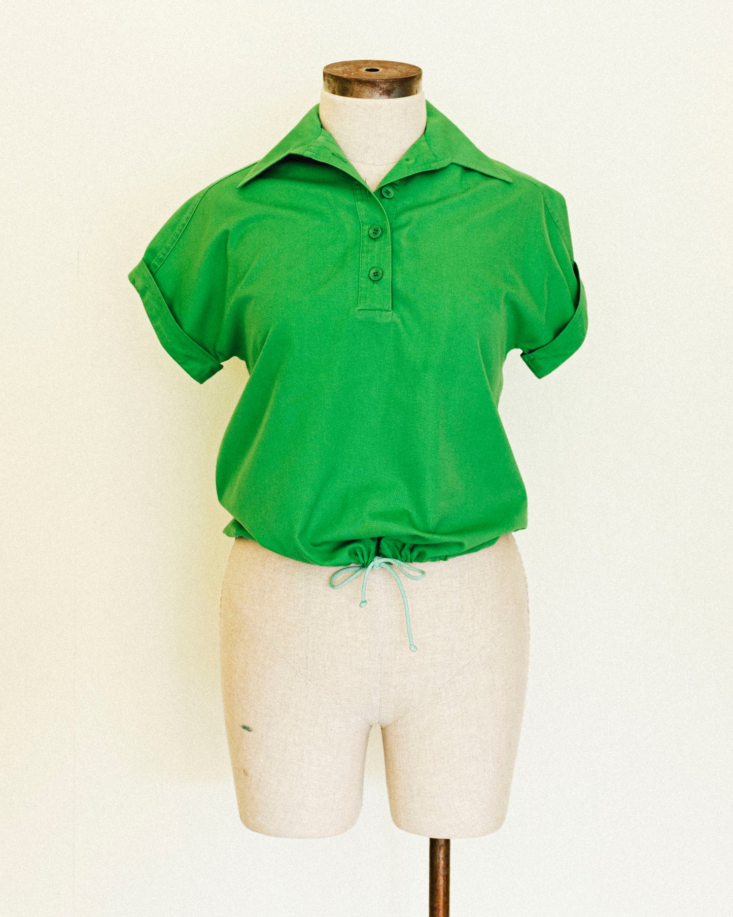 Emerald Drawstring Top