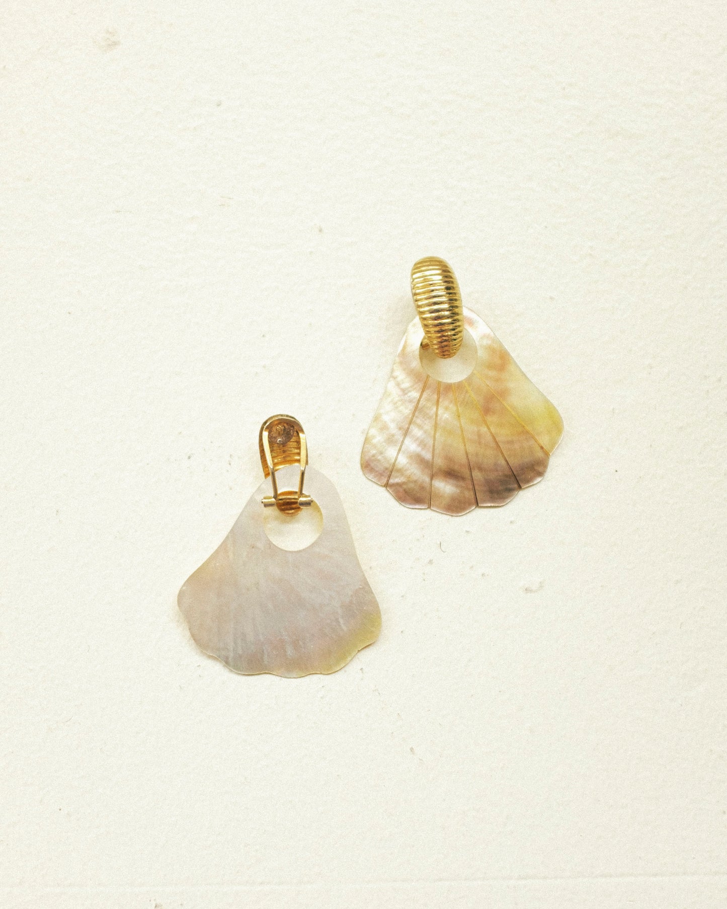 Pearl Fan Earrings