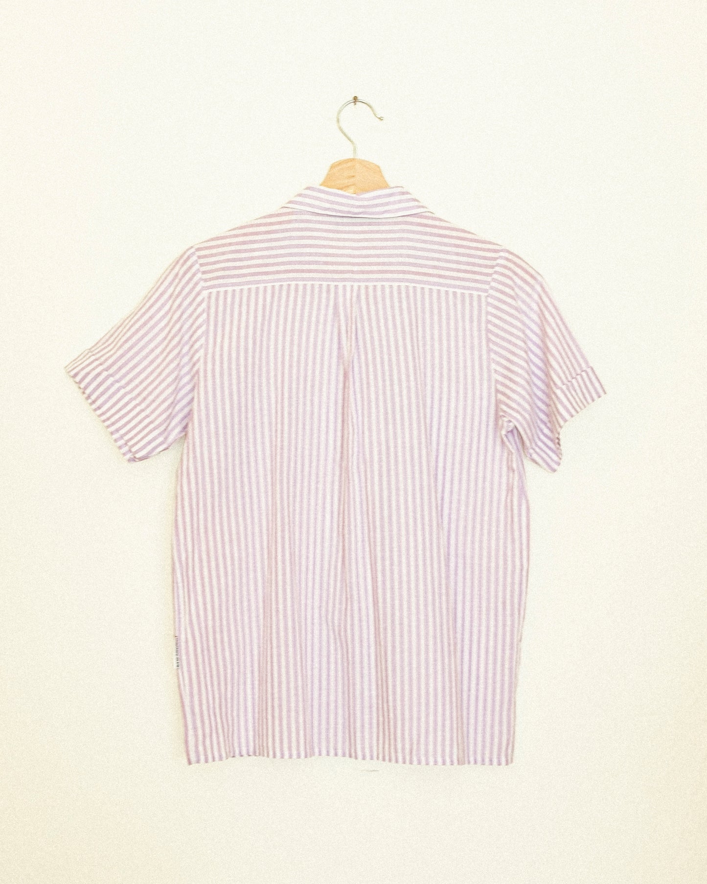 Lavender Stripe Button Up