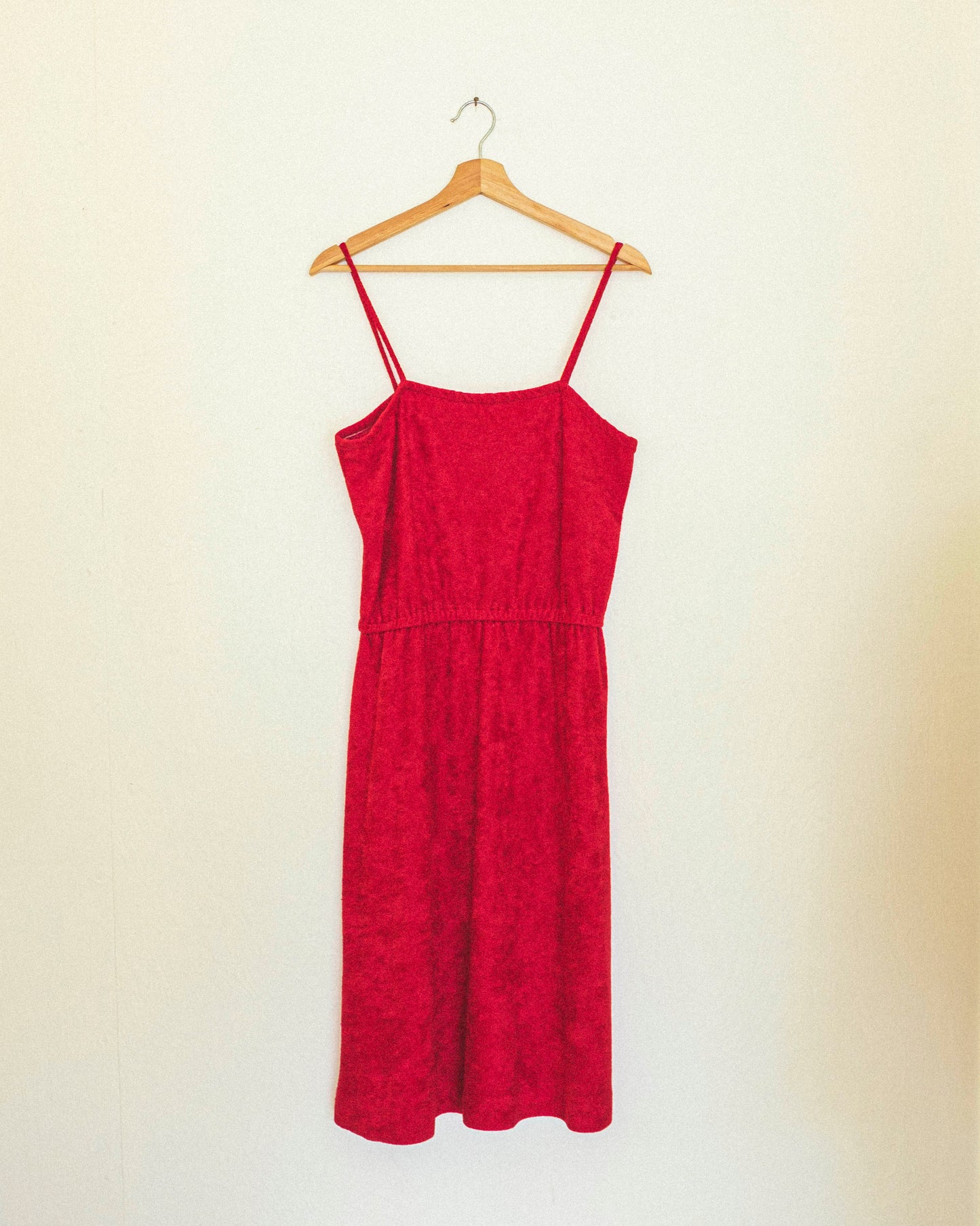 Terry Dress - Cherry