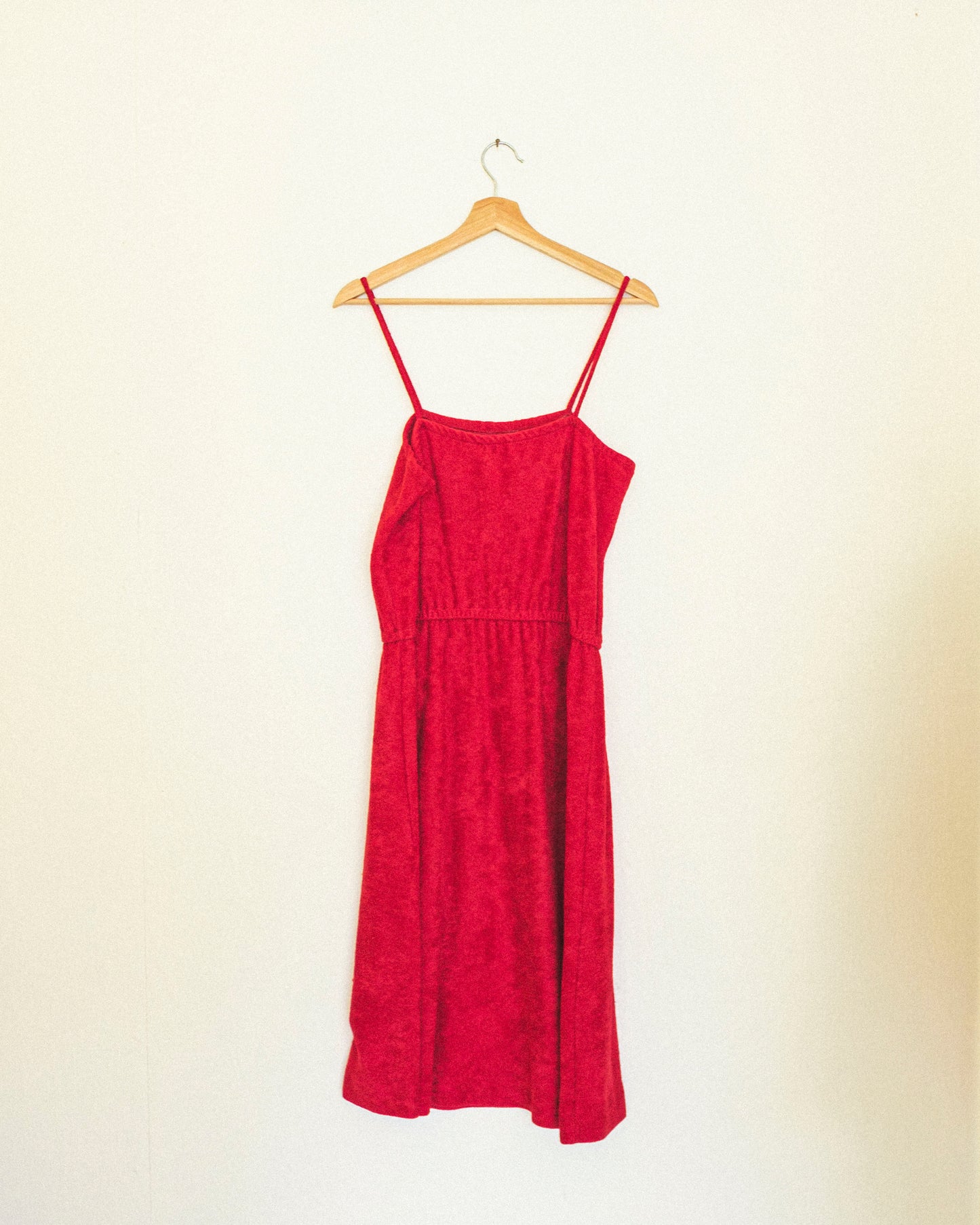 Terry Dress - Cherry