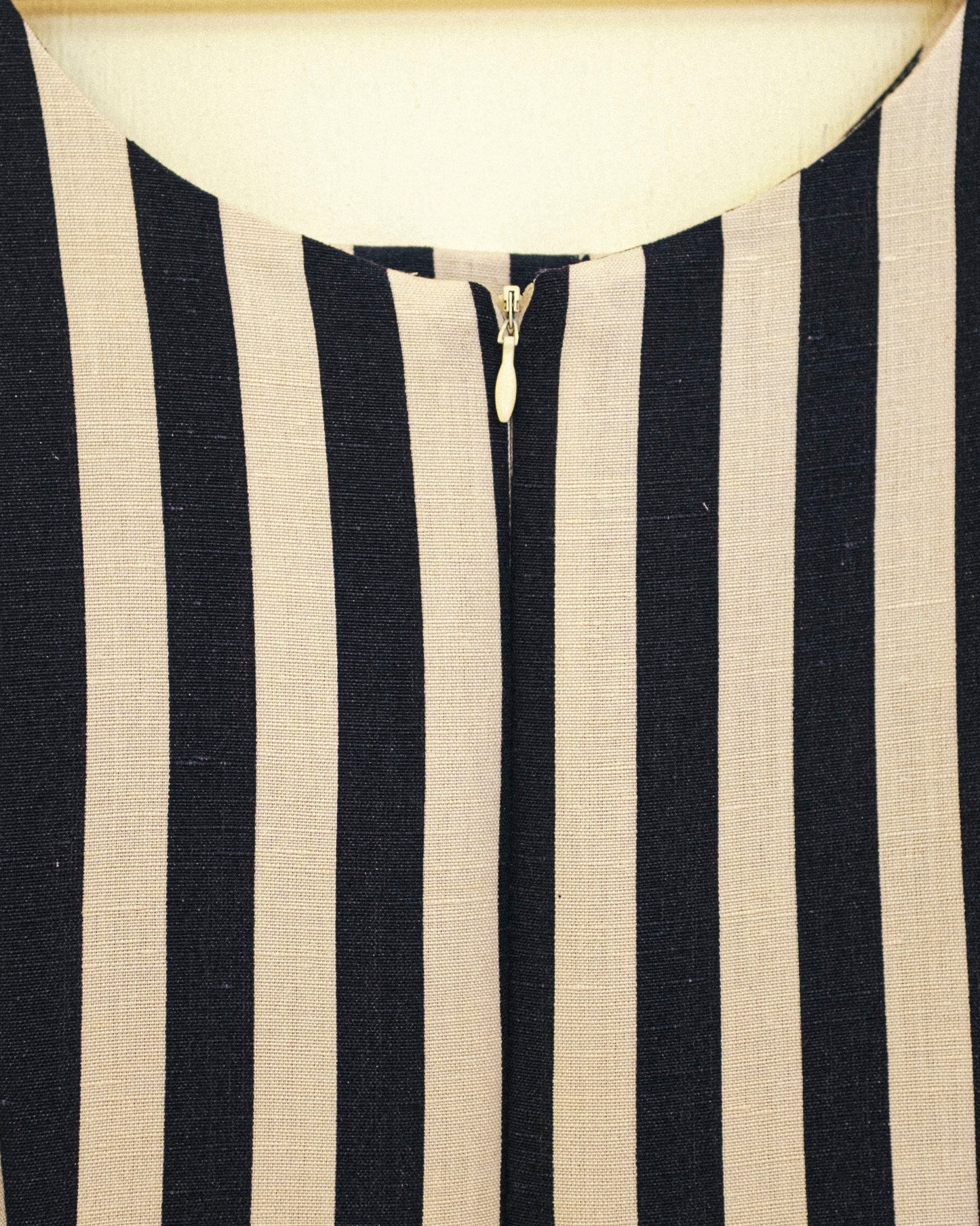Linen Stripe Midi Dress