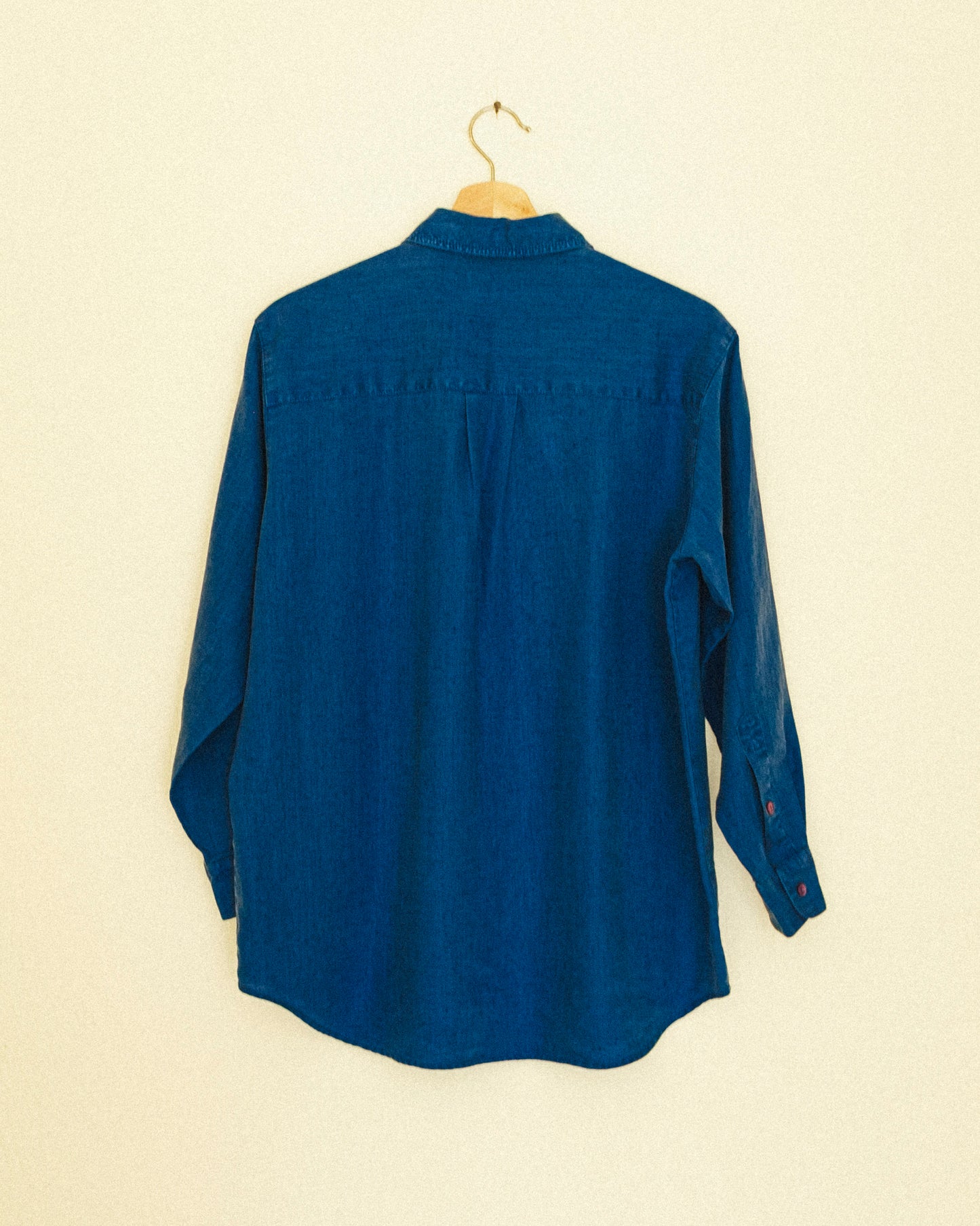 Indigo Linen Button Up