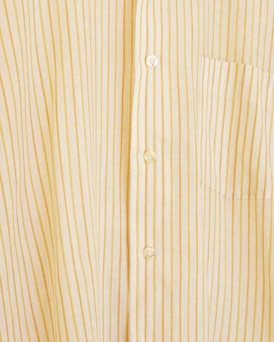 Boyfriend Button Up - Gold Stripe