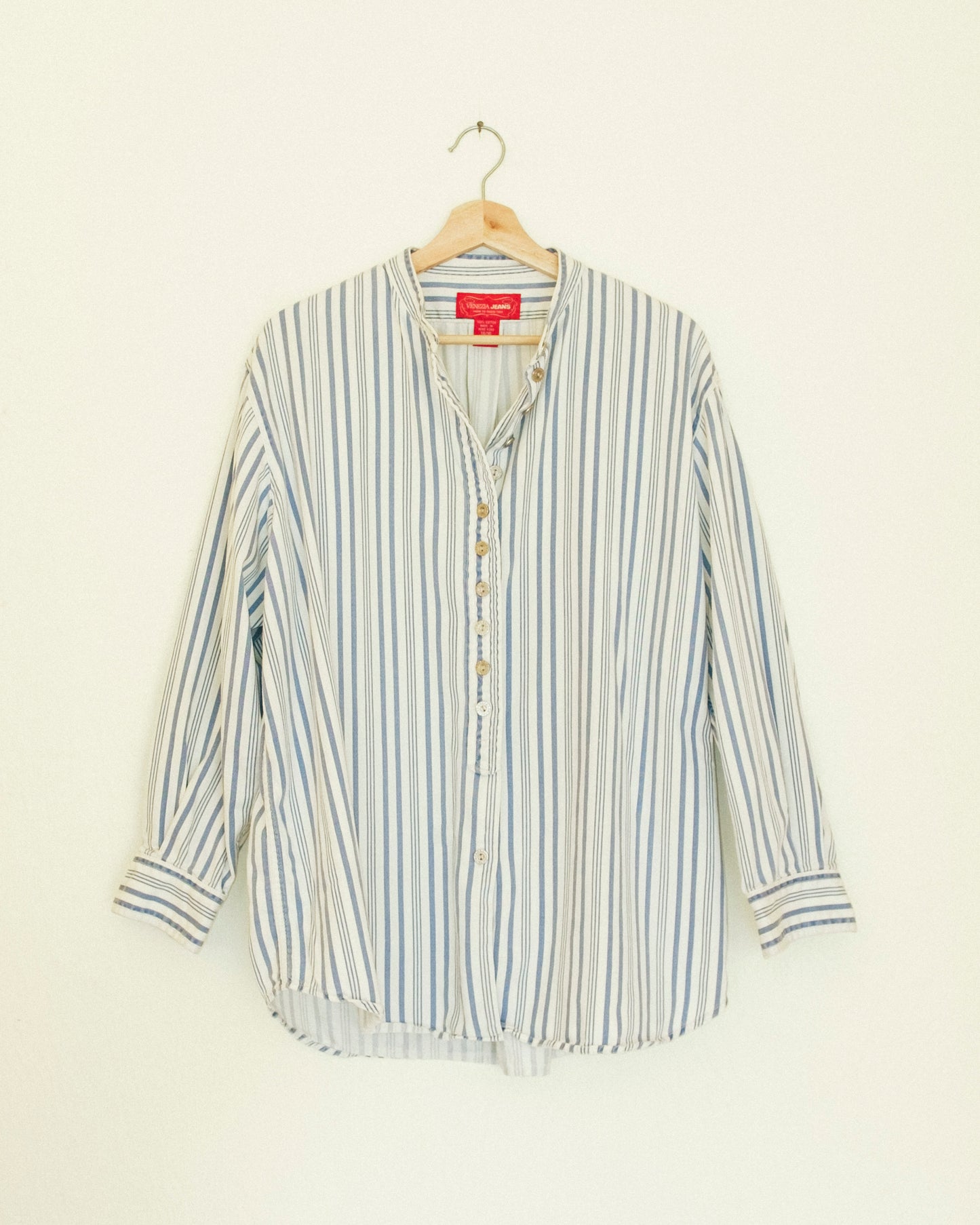 Striped Denim Button Up