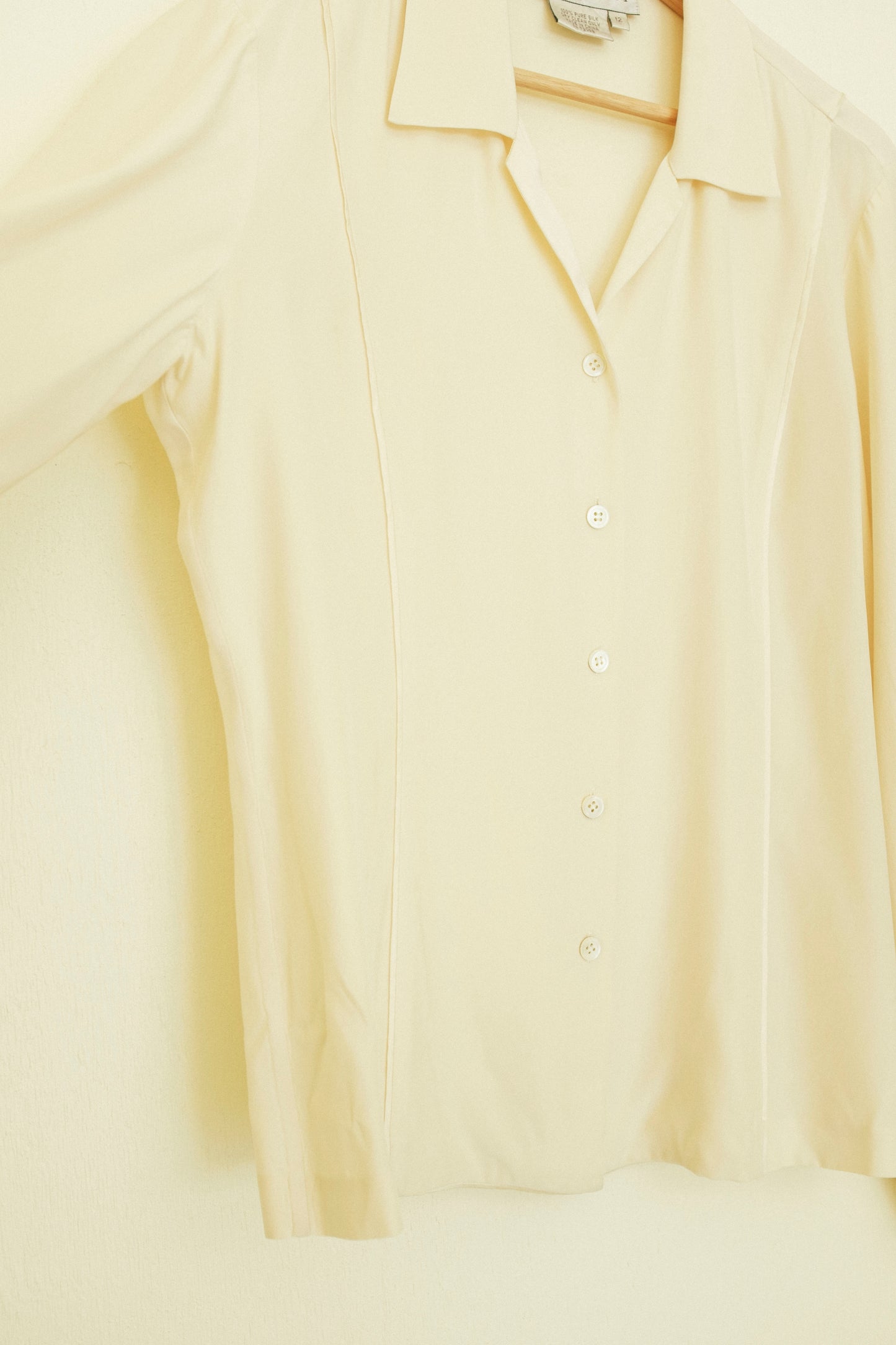 Creme Silk Blouse