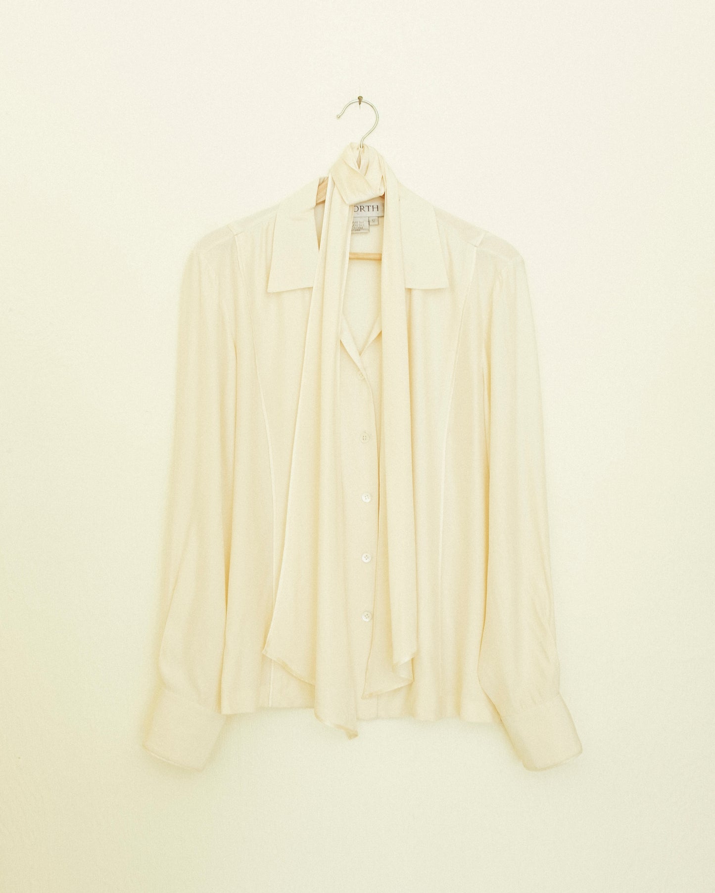 Creme Silk Blouse