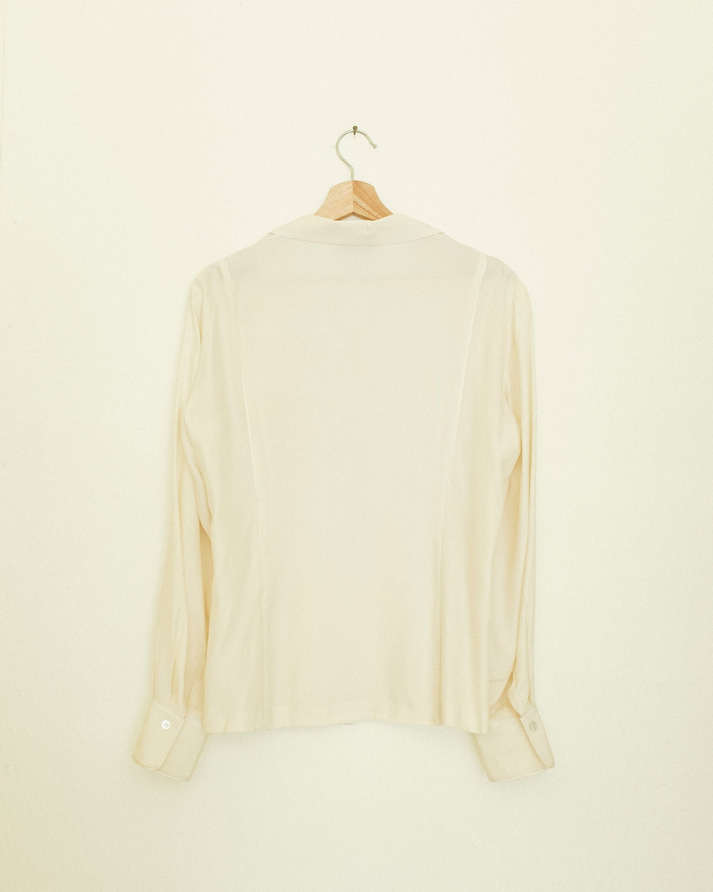 Creme Silk Blouse
