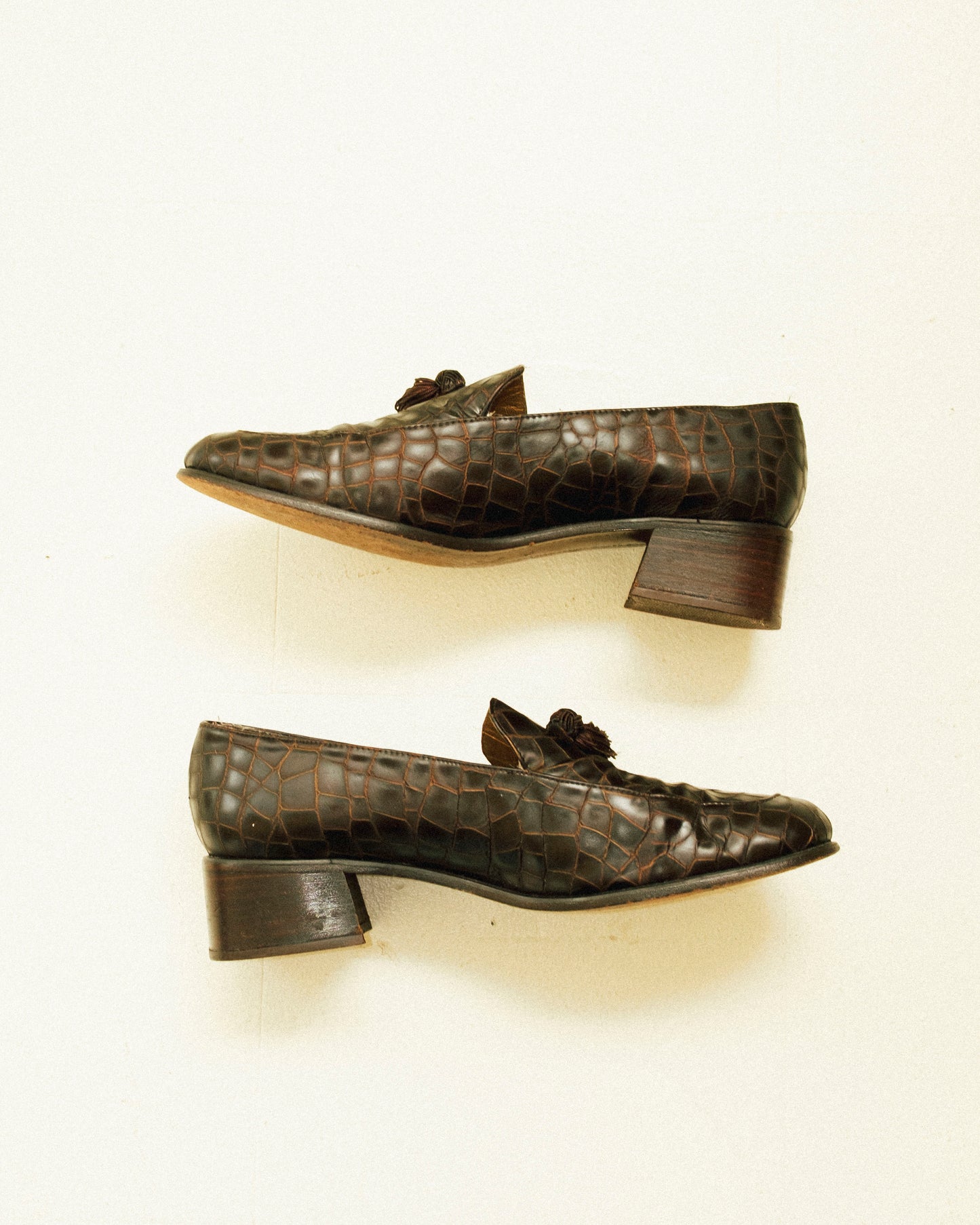 Leather Tassel Loafers 9