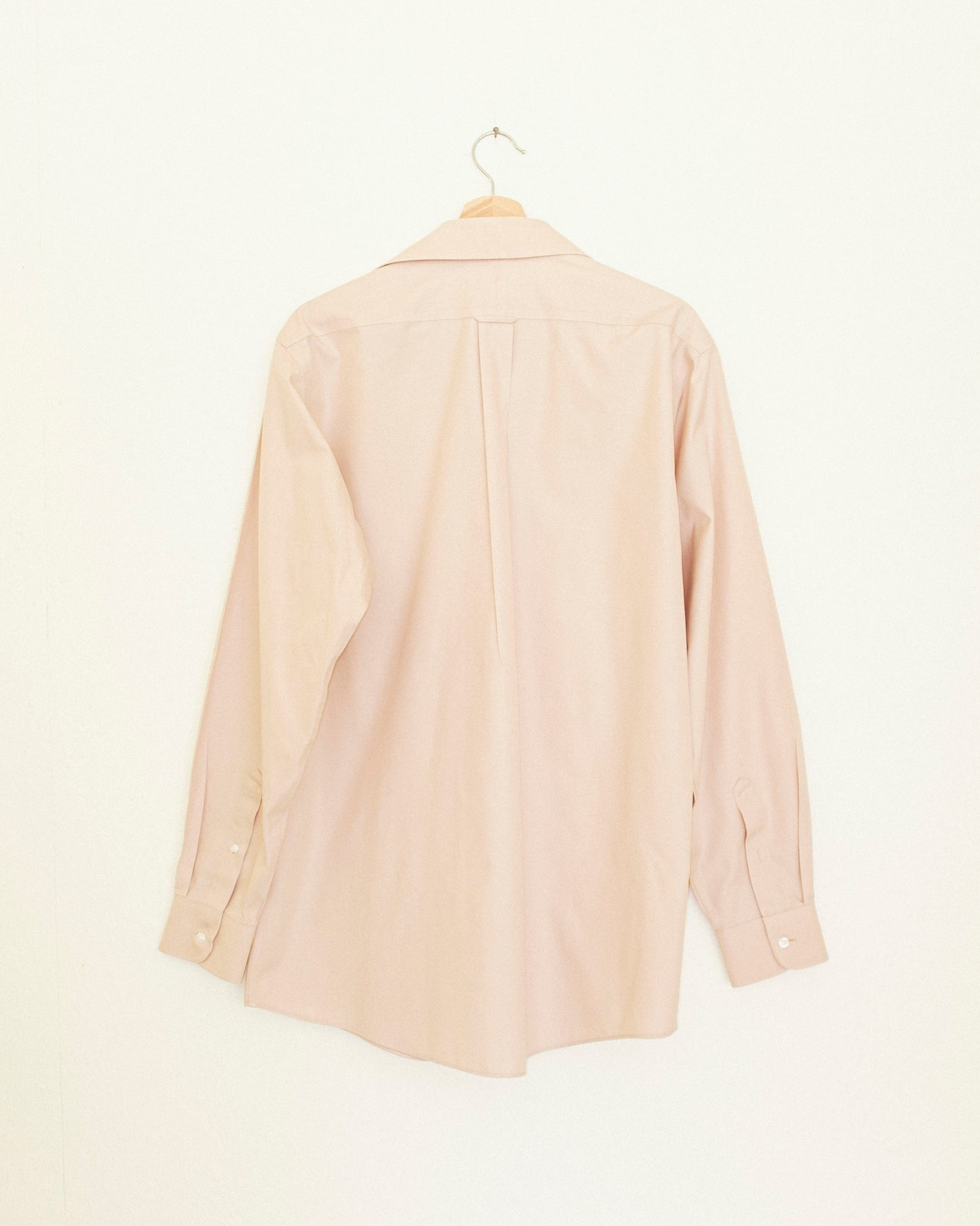 Boyfriend Button Up - Almond Cotton Poplin