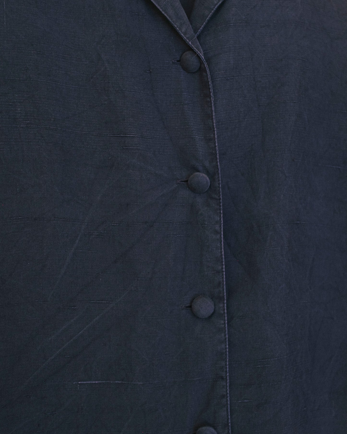 Navy Silk Shirt