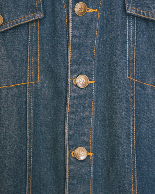 Oversized Denim Jacket - Med Wash