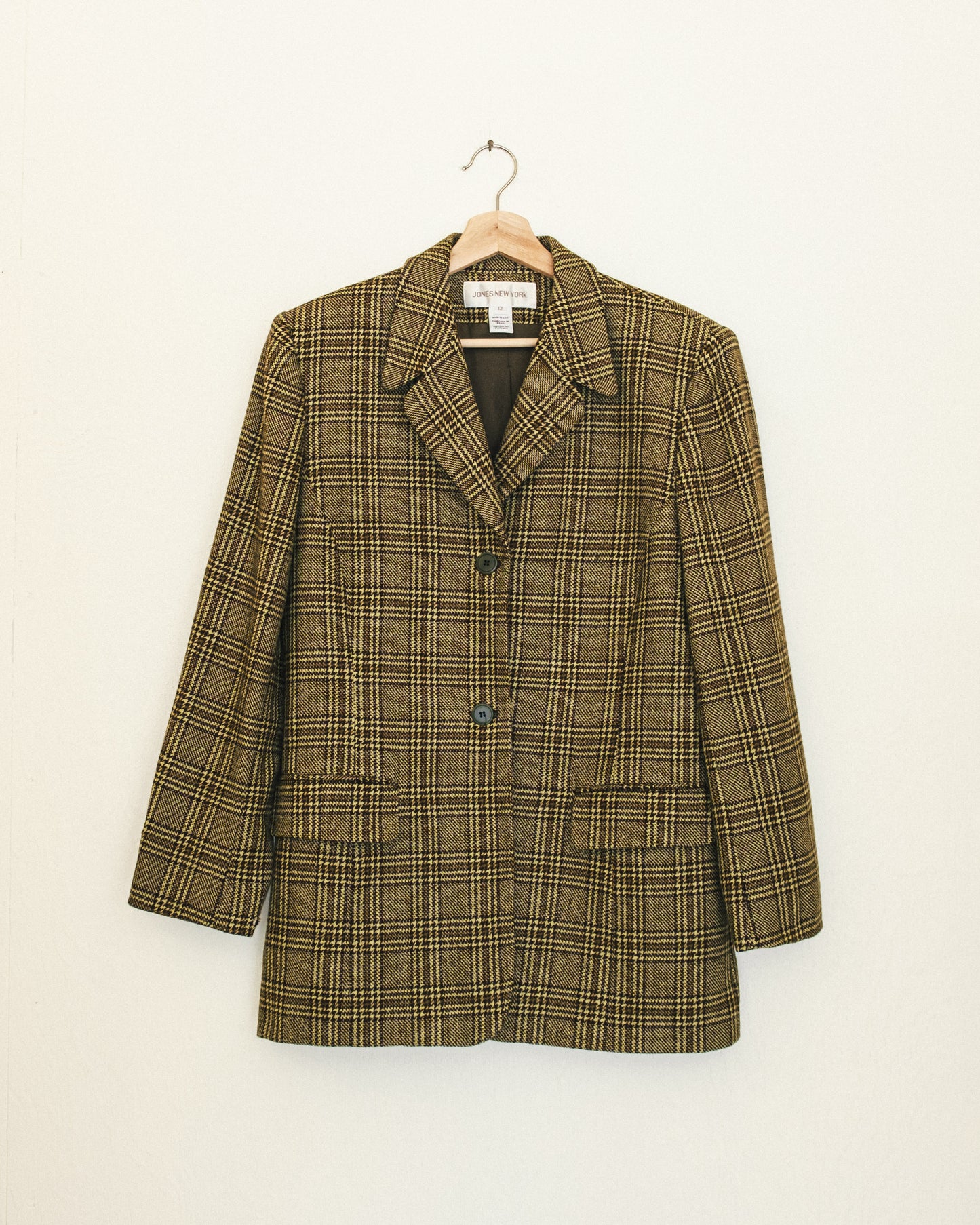 Pistachio Plaid Blazer