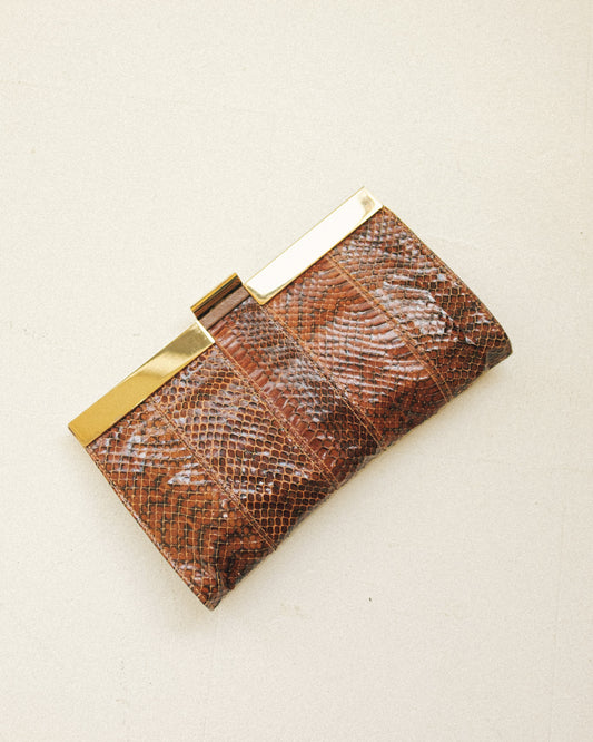 Dofan Snakeskin Clutch