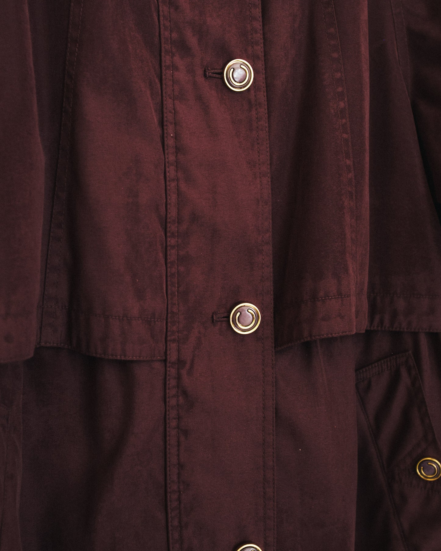 Plum Trench Coat