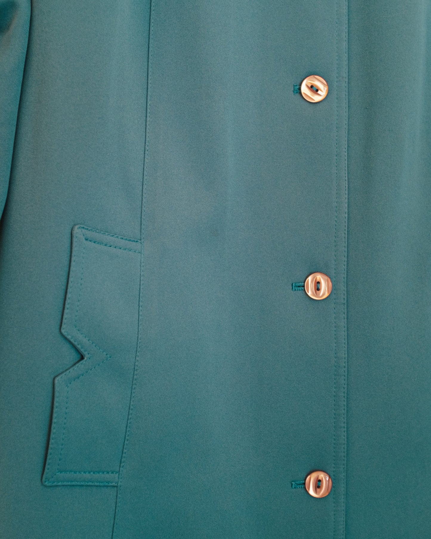 Teal Trench Coat