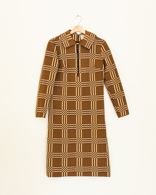 70's Golden Shirtdress