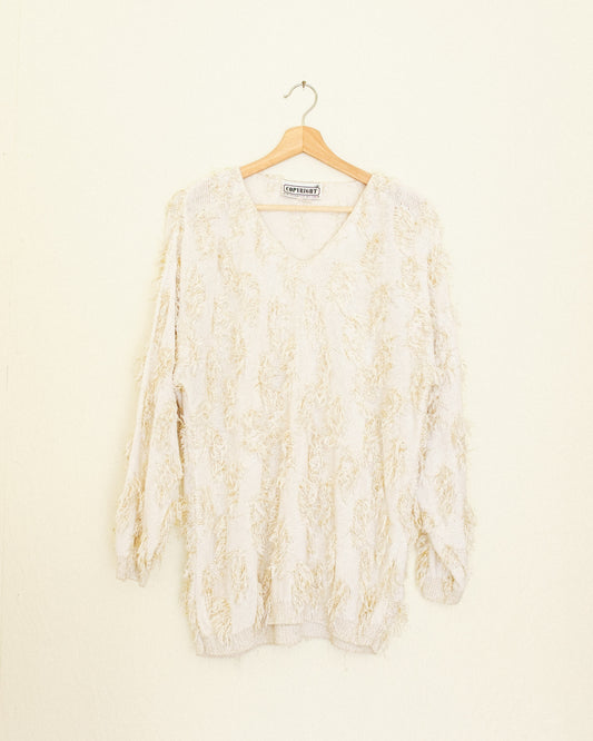 Gold Fringe Sweater