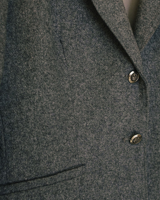 Grey Wool Blazer