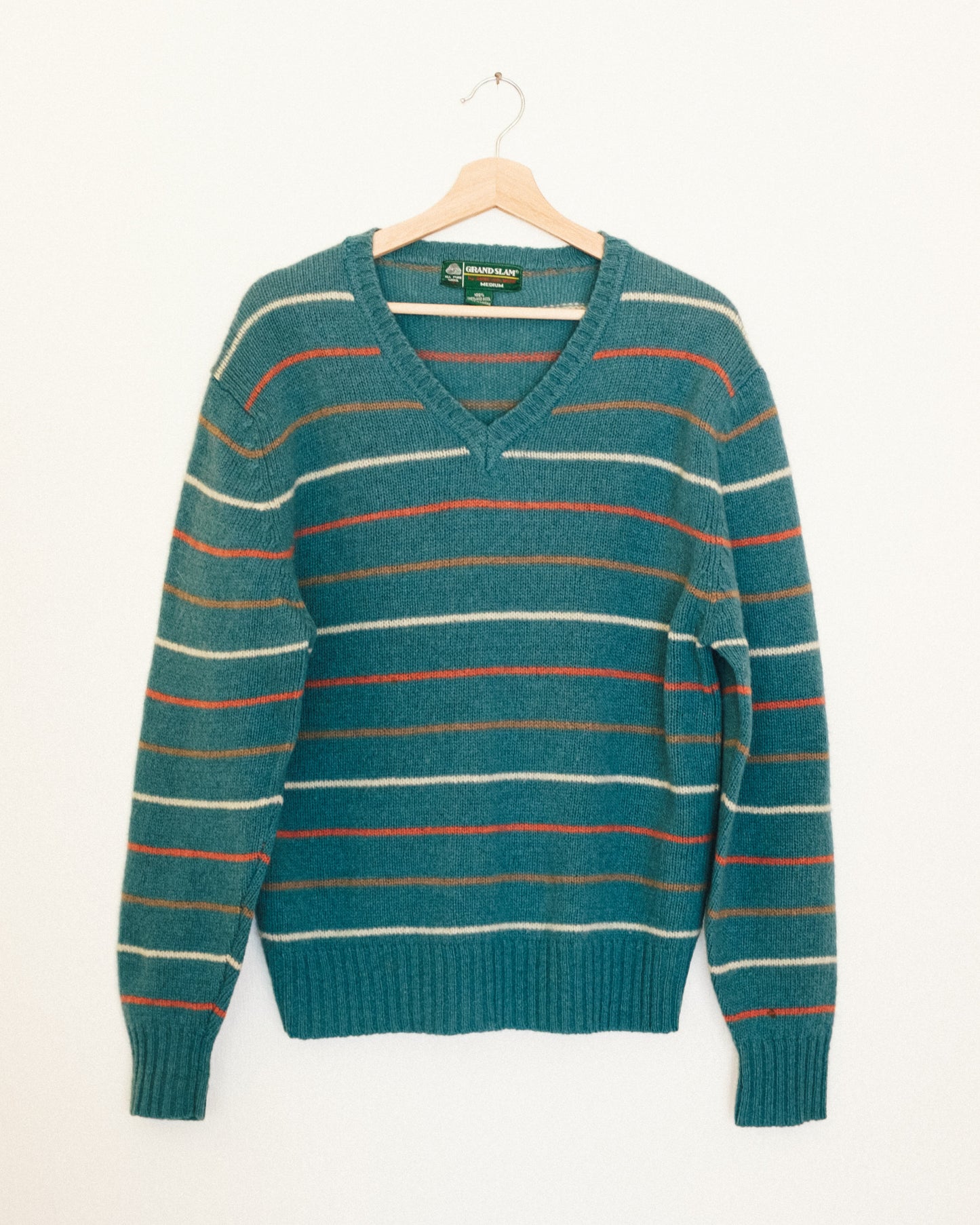 Retro Stripe Wool Sweater