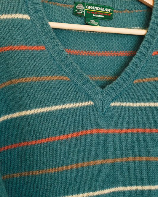 Retro Stripe Wool Sweater