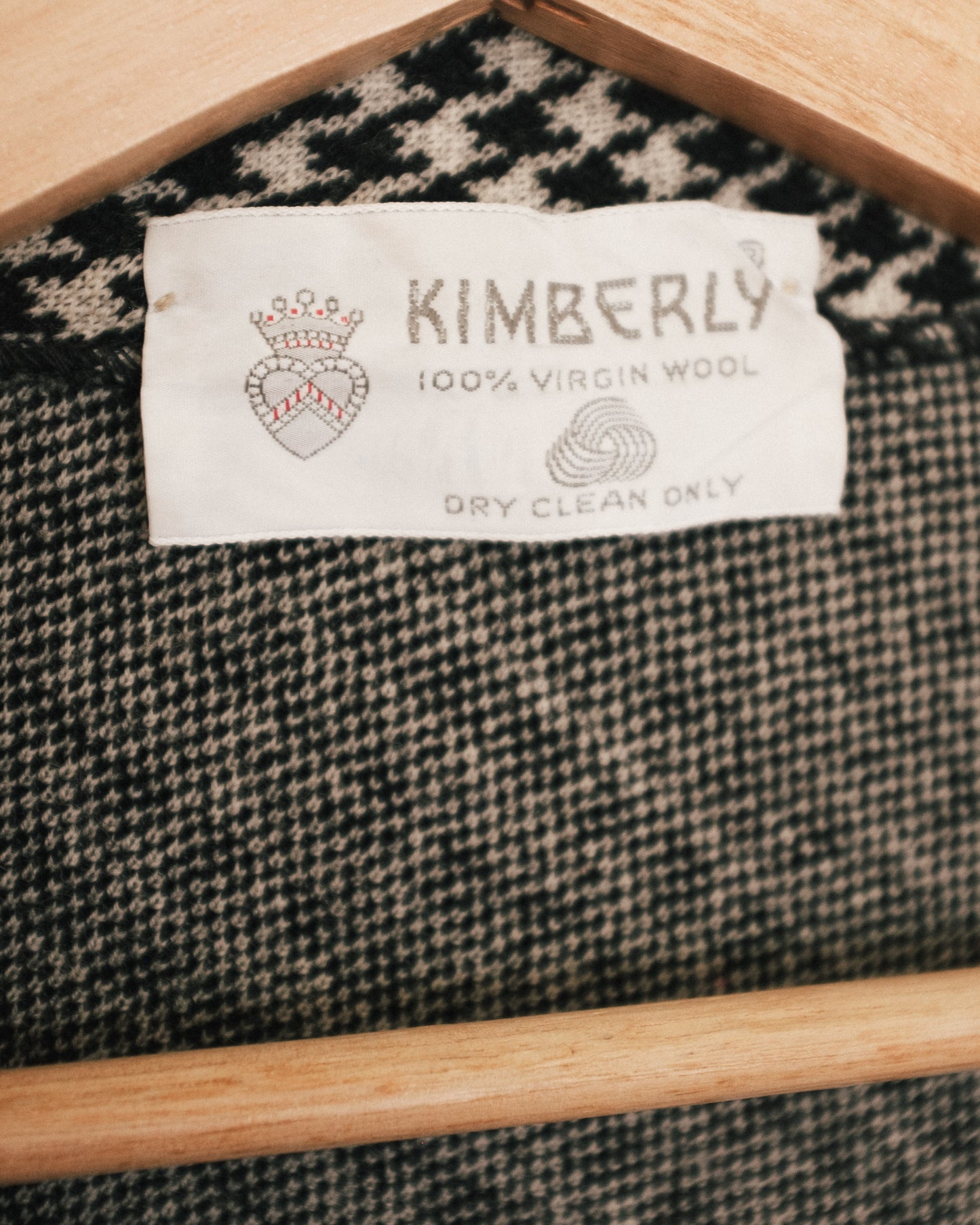 70's Houndstooth Shirt Jacket