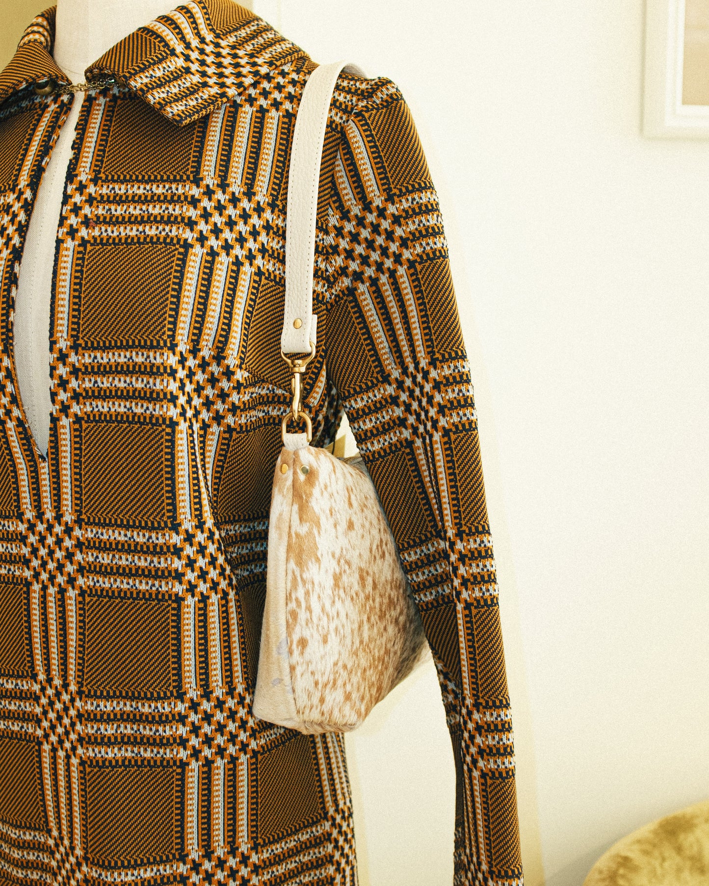 Good Fortune Bag in Chestnut Calf Hair