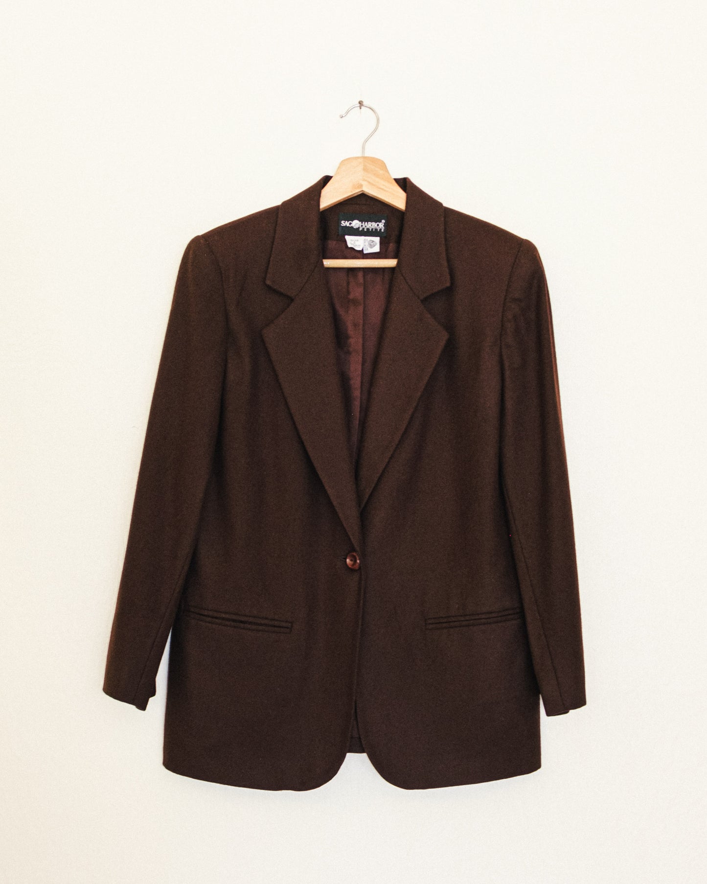 Espresso Wool Blazer