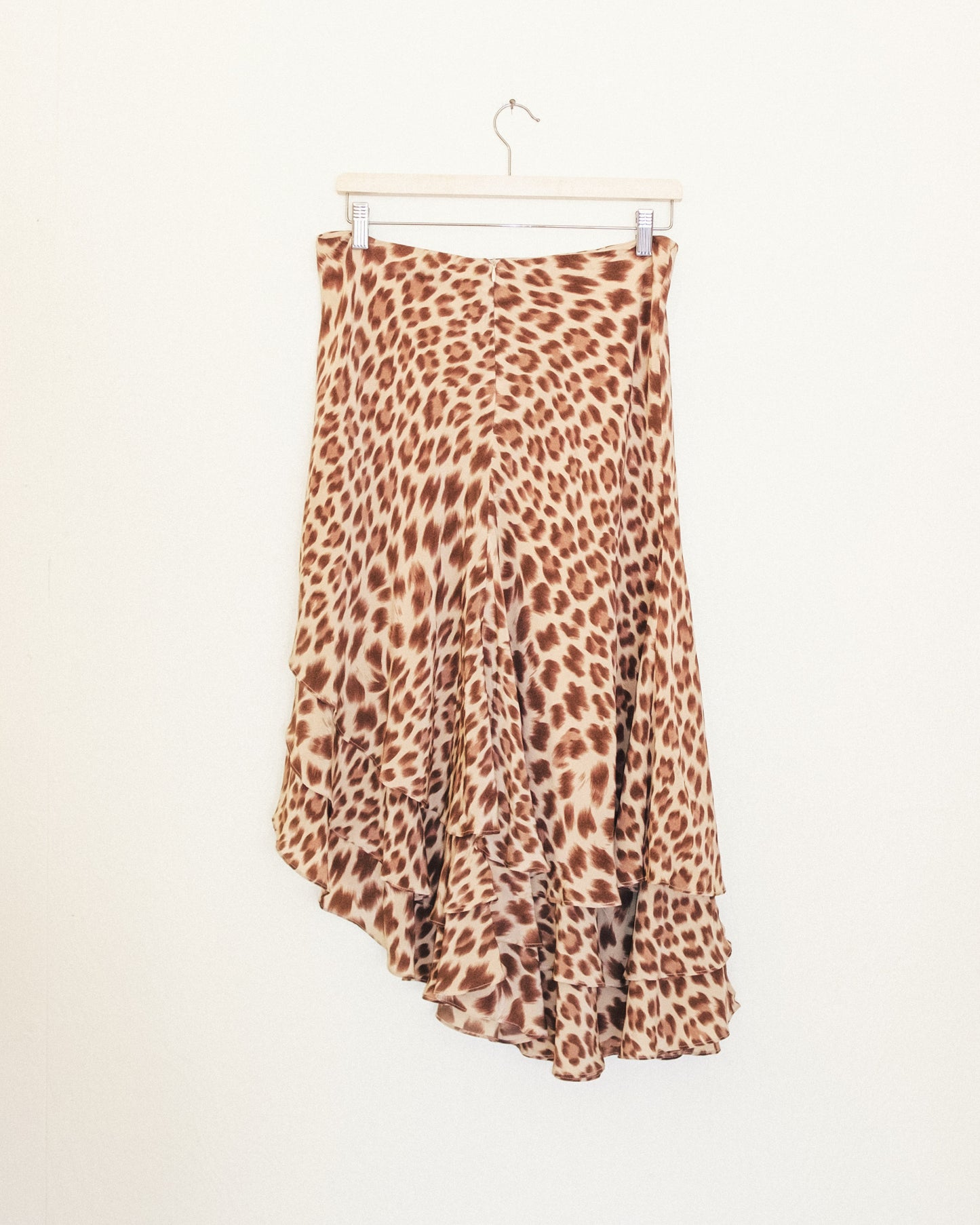 Silk Leopard Skirt