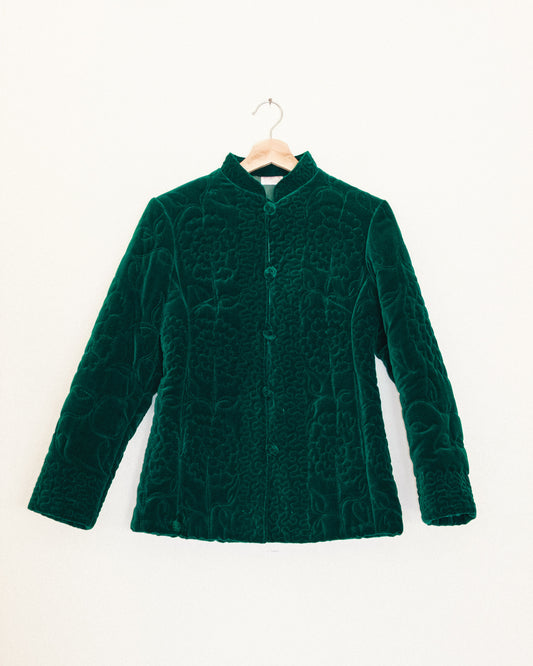 Emerald Velvet Jacket