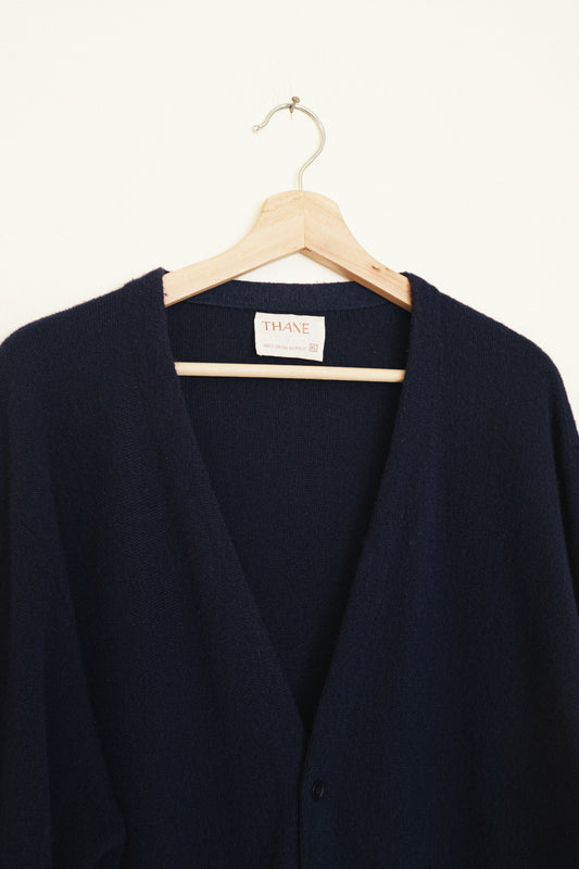 Navy Boyfriend Cardigan