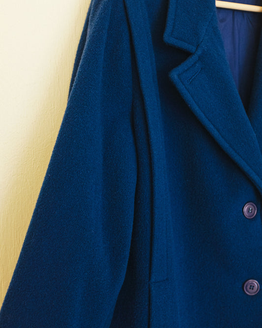 Cobalt Wool Coat