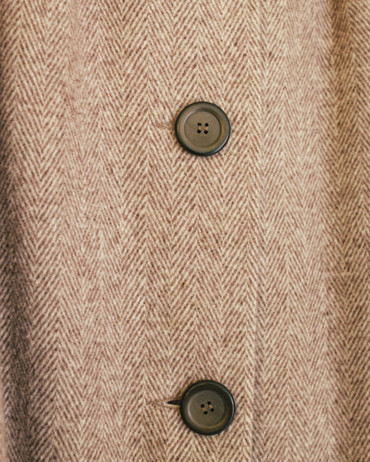 Herringbone Wool Coat