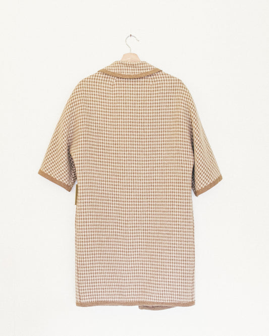 Reversible Houndstooth Wool Jacket