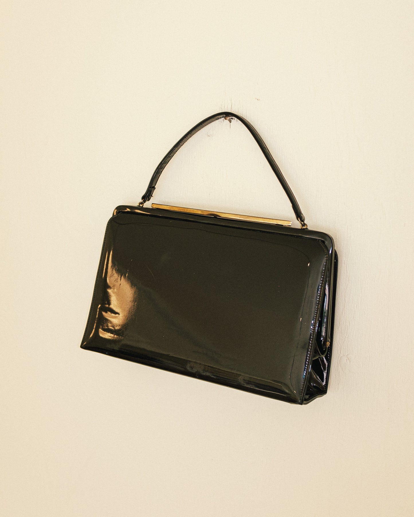 Noir Patent Handbag