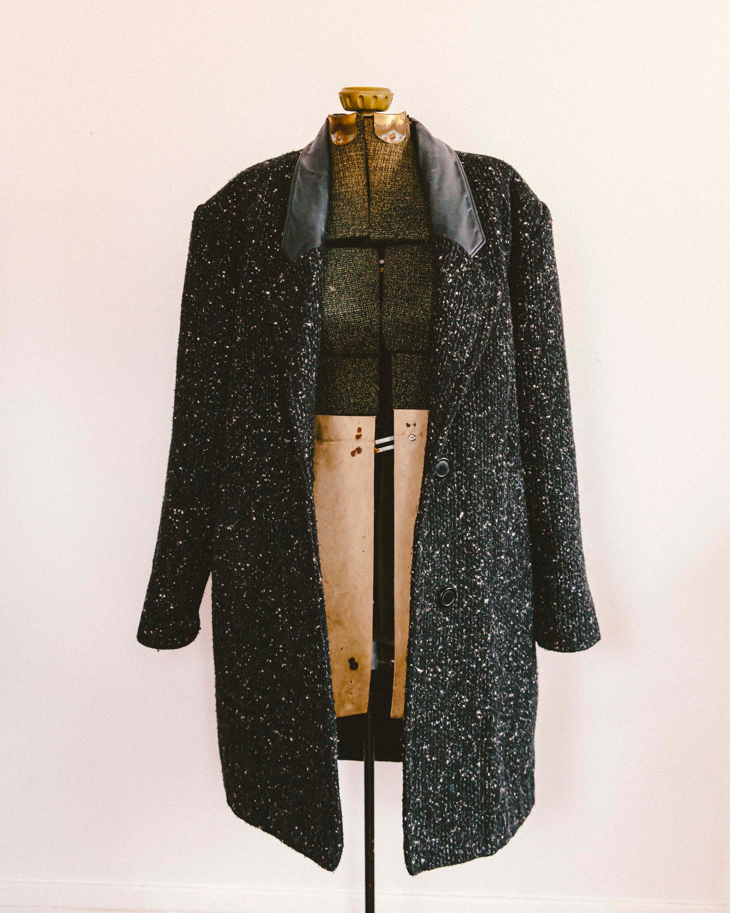 Charcoal Boucle Coat
