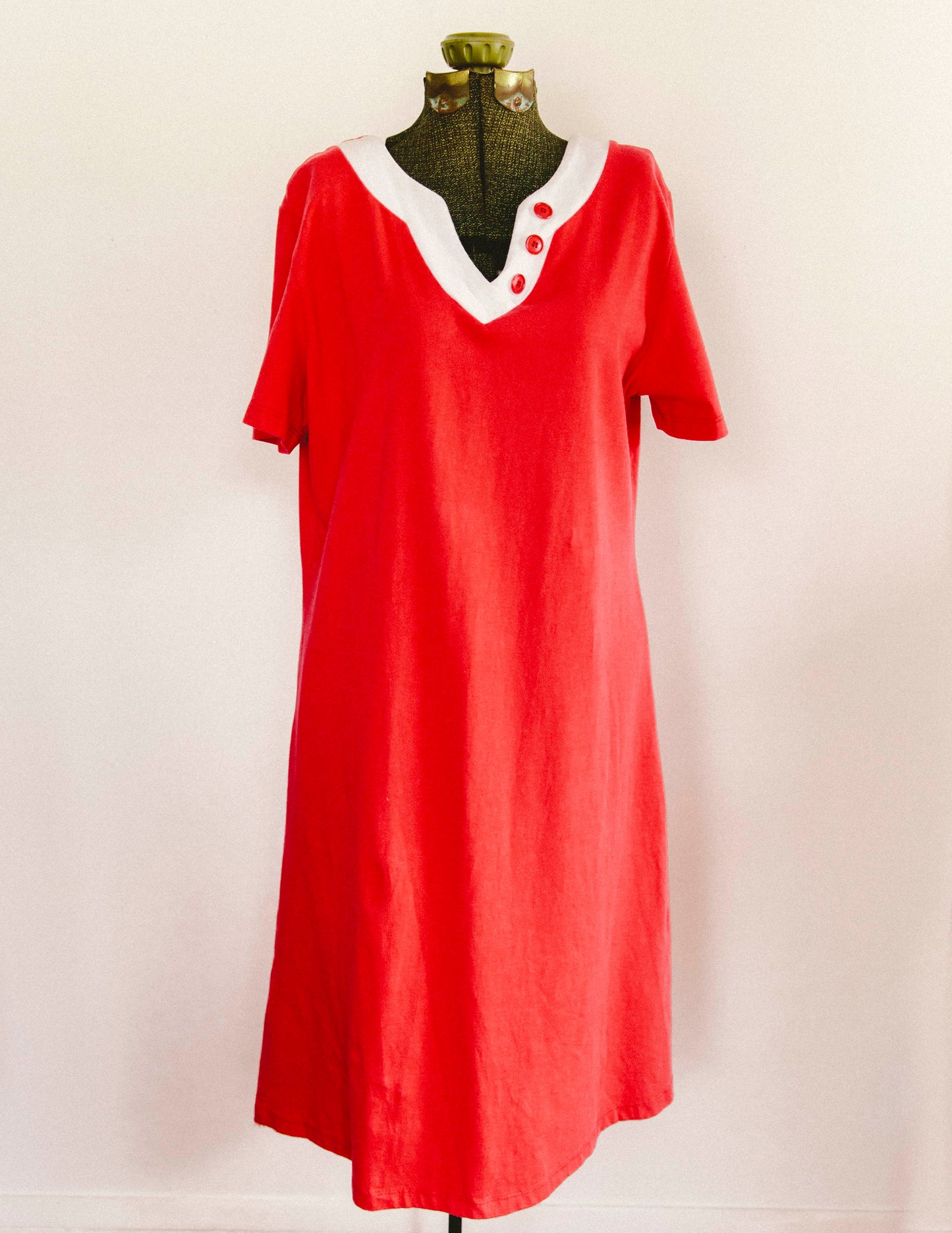 Button Tee Dress