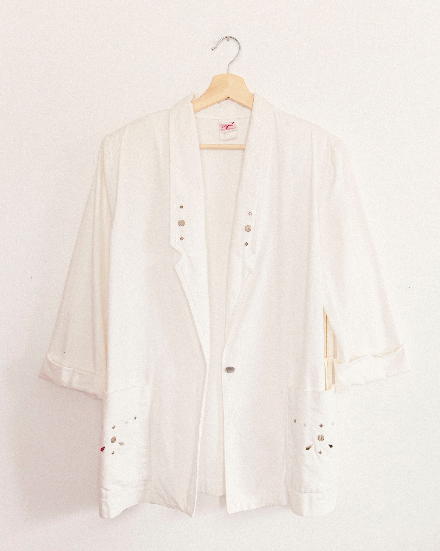 Blazer en jean blanc