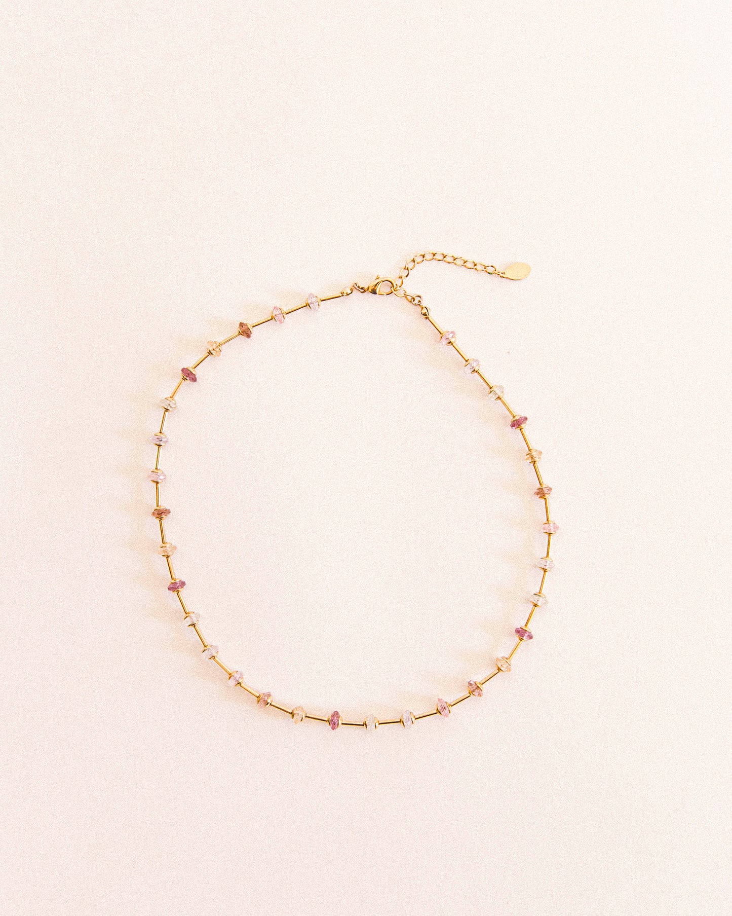 Lilac Crystal Choker