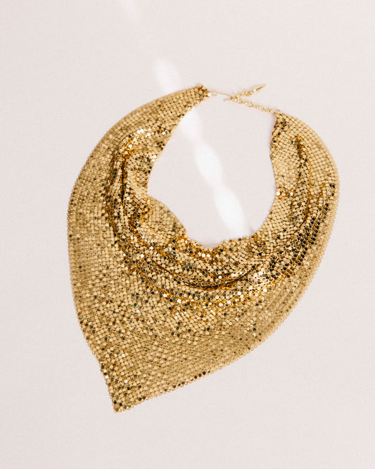 Gold Mesh Bandana