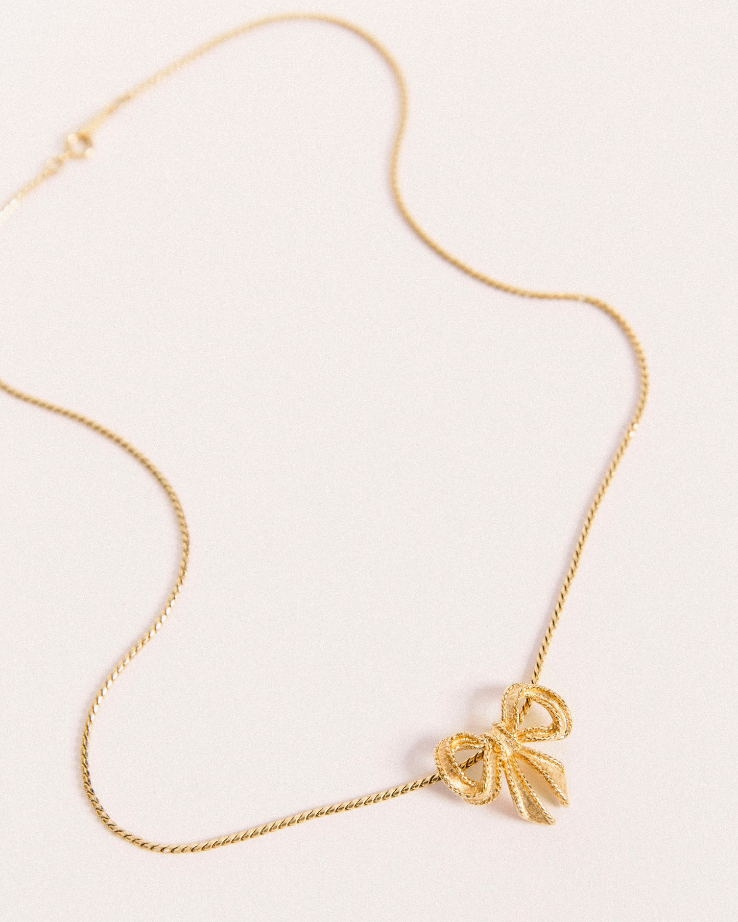 Delicate Bow Necklace